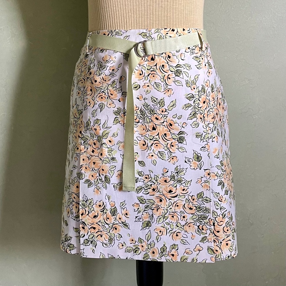 Ann Taylor Loft Floral Skirt Size 6 Petite